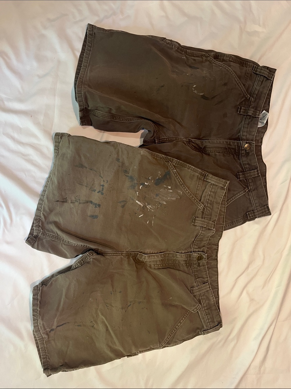 2 Brown Carhartt Shorts